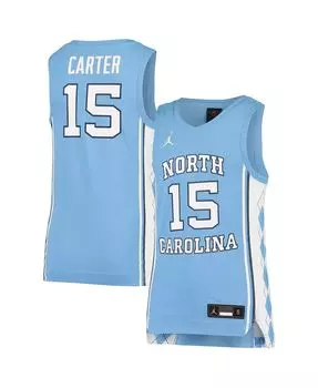 Бренд Big Boys Винс Картер Каролина Синий Северная Каролина Tar Heels Team Реплика баскетбольной майки Jordan