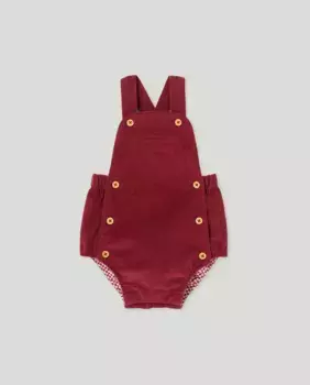 Бретельки для шейного платьица для девочки из микроворса Coconut El Corte Ingls, бордовый