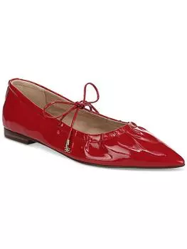 Bri женские кожаные туфли с острым носком на плоской подошве Sam Edelman, цвет begonia red leather