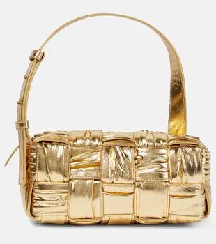 Brick cassette маленькая кожаная сумка через плечо Bottega Veneta, желтый