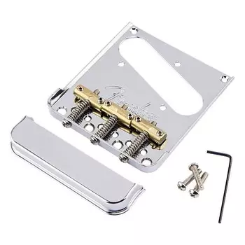 Бридж Fender 3-Saddle American Pro Telecaster в сборе, хром 0992005000