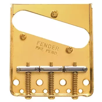 Бридж Fender 3-Saddle American Vintage Telecaster в сборе, золото 0990806200