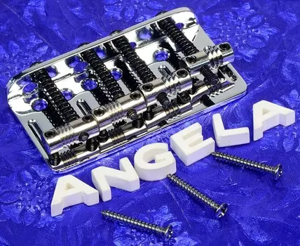 Бридж Fender Chrome Deluxe Precision Bass Jazz Bass, 0058396000 Fender Chrome Deluxe Precision Bass Jazz Bass Bridge 005-8396-000