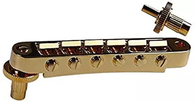 Бридж Gibson Nashville Tune-o-Matic, золото Gibson Nash Tune-o-Matic Bridge, Gold