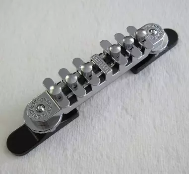 Бридж Gretsch Chrome Synchro-Sonic с основанием 0069602000 Chrome Synchro-Sonic Bridge with Base 006-9602-000