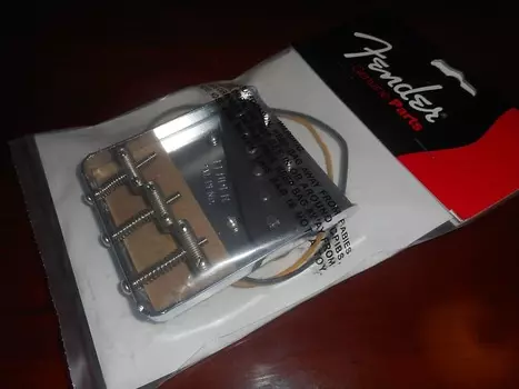 Бридж и звукосниматель Fender для '62 Custom Tele - CHROME, 005-6069-049