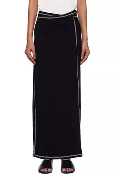 Бриджевая макси-юбка Baserange, черный