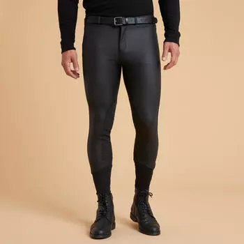 Бриджи мужские Fouganza Warm для верховой езды, черный