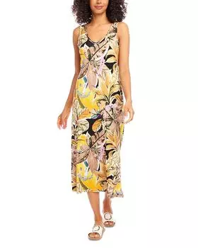 Бриджит Printed Midi Dress Karen Kane, мультиколор