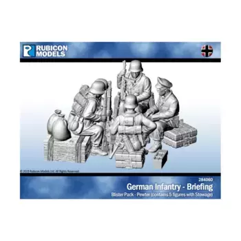 Брифинг немецкой пехоты, World War II - Germany & Axis (28mm)