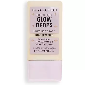 Bright Light Glow Highlighter Drops Illuminating Finish Golden Star Dew 23 мл Makeup Revolution
