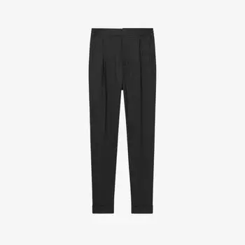 Brighton зауженные тканые брюки свободного кроя Reiss, цвет charcoal