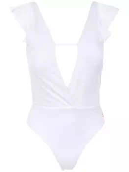 Brigitte базовый слитный купальник, белый