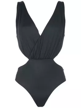 Brigitte cut out swimsuit, черный