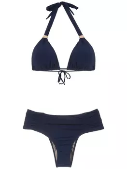 Brigitte embellished bikini set, синий