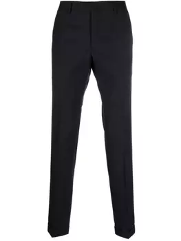 Briglia 1949 узкие брюки строгого кроя из смесовой шерсти, синий