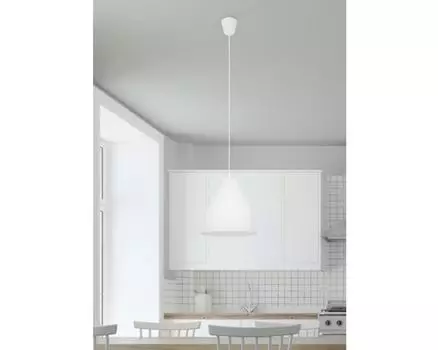 Бриллиант Бизен 28 см белый 1-лампочка круглый BRILLIANT