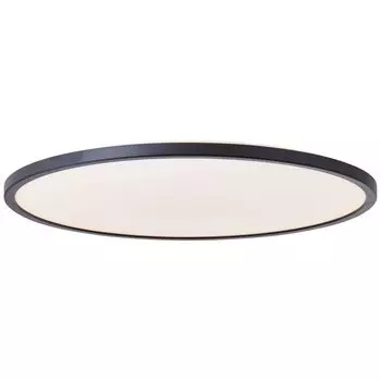 BRILLIANT Черная светодиодная панель BRENNAN | Брызгозащищенный потолочный светильник 54 см с 3-уровневым регулятором яркости и функцией памяти | 35Вт 4000лм 3000К | пластик, черный