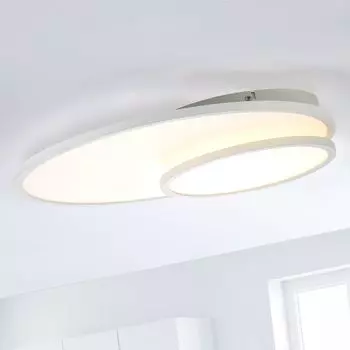 BRILLIANT декоративная светодиодная панель BILITY | Потолочный светильник easyDim белого цвета с поворотным элементом | 36 Вт 3600 люмен 3000 Кельвин | Металл, пластик, белый