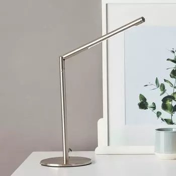 BRILLIANT Настольный светильник Bombay | вневременная офисная лампа | металл | железо | Рука поворотная, серебро