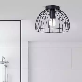 BRILLIANT Потолочный светильник RUPERT | Потолочный светильник IP44 30см | 1 розетка E27 макс. 40 Вт | металл