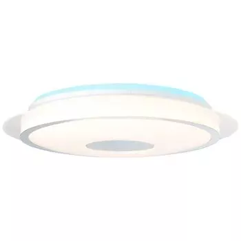 BRILLIANT Потолочный светильник VIKTOR | Функциональный потолочный светильник с плавной регулировкой яркости с помощью пульта дистанционного управления. Регулируемый цвет света | 32 Вт, 3400 люмен, от 3000 до 6500 Кельвинов | Пластик/металл, бел...