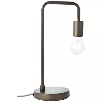 BRILLIANT светильник Настольная лампа Fila античный/черный | 1x A60, E27, 40 Вт, подходит для обычных ламп (не входят в комплект) | Масштабировать A++ до E | Со шнуровым промежуточным переключателем