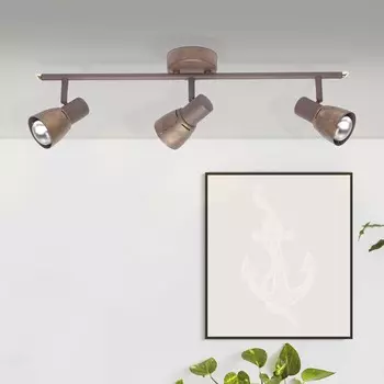 BRILLIANT точечная трубка лавы | потолочный точечный светильник в деревенском стиле | металл | старая медь | поворотный | 3x E14 макс. 28 Вт