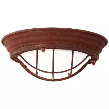Brilliant Typhoon, настенно-потолочный светильник 29см, ржавый/белый