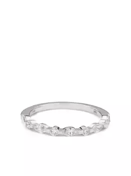 Бриллиантовое кольцо «Мэрилин» из переработанного белого золота 18 карат We by WHITEbIRD, серый