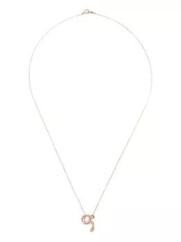 Бриллиантовое колье с буквой Q из 18-каратного желтого золота Charlotte Chesnais, золотой