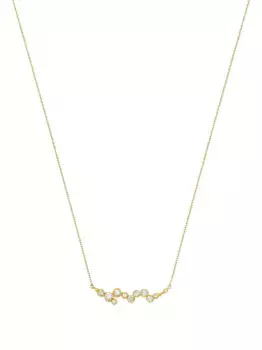 Бриллиантовое колье Stargazer из 14-каратного желтого золота DOWER AND HALL, золотой