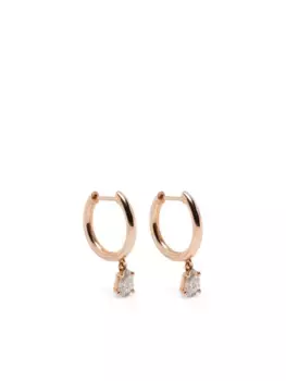 Бриллиантовые серьги из 18-каратного розового золота ROSEKEY, розовый