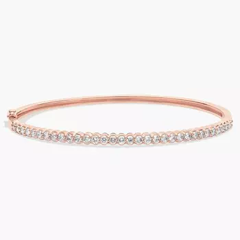 Бриллиантовый браслет из 14-каратного розового золота (1 1/2 карата) Blue Nile