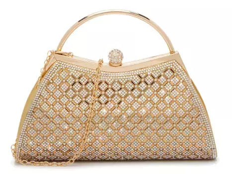 Бриллиантовый клатч Kelly & Katie, золотой/металлик