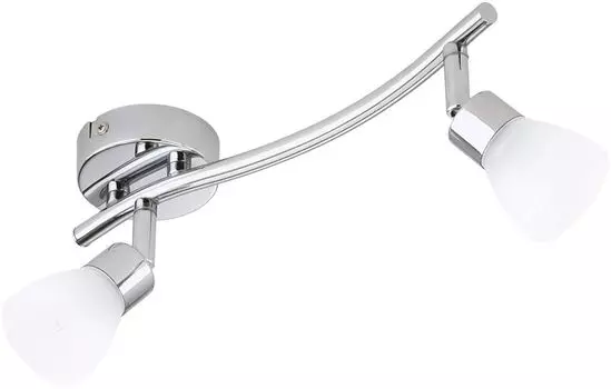 Briloner 2897-028, 2 x 28Вт 370лм G9, поворотные споты, хром, потолочный светильник, потолочный светильник 2897-028