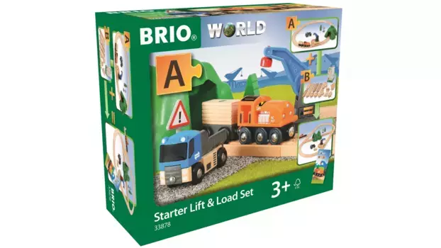 Brio Bahn Стартовый комплект грузового поезда с краном