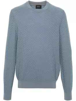 Brioni джемпер из смесовой шерсти, синий