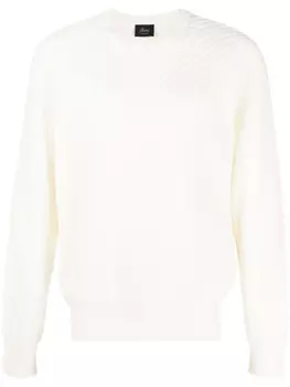 Brioni джемпер с круглым вырезом, нейтральный