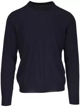 Brioni джемпер с круглым вырезом, синий