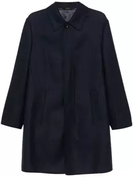 Brioni фетровое пальто, синий