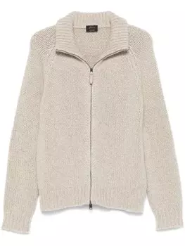 Brioni кашемировый кардиган, нейтральный цвет