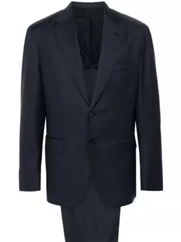 Brioni костюм с однобортным пиджаком, синий