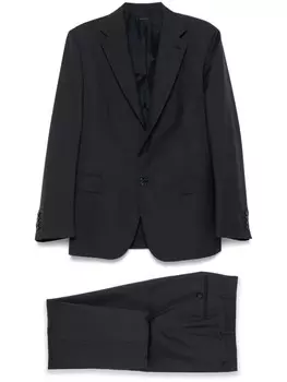 Brioni костюм с однобортным пиджаком, синий