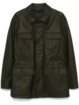 Brioni куртка Sahariana, зеленый