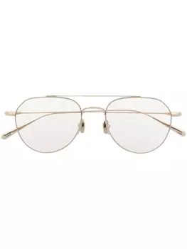 Brioni очки-пилоты, серебристый