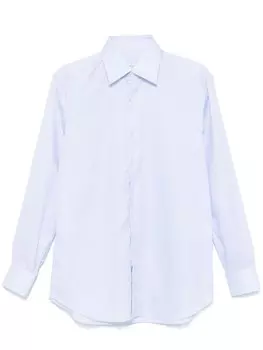 Brioni поплиновая рубашка, синий