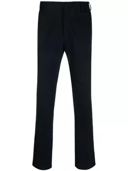 Brioni прямые брюки строгого кроя, синий