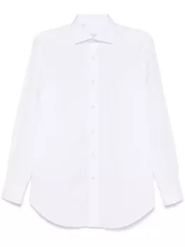 Brioni рубашка на пуговицах, белый