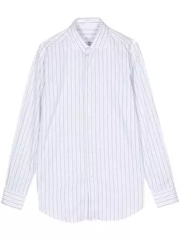 Brioni рубашка в полоску, белый